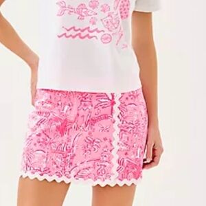 Lilly Pulitzer Skort in Conch Shell Pink Pennys Playground. Size 12